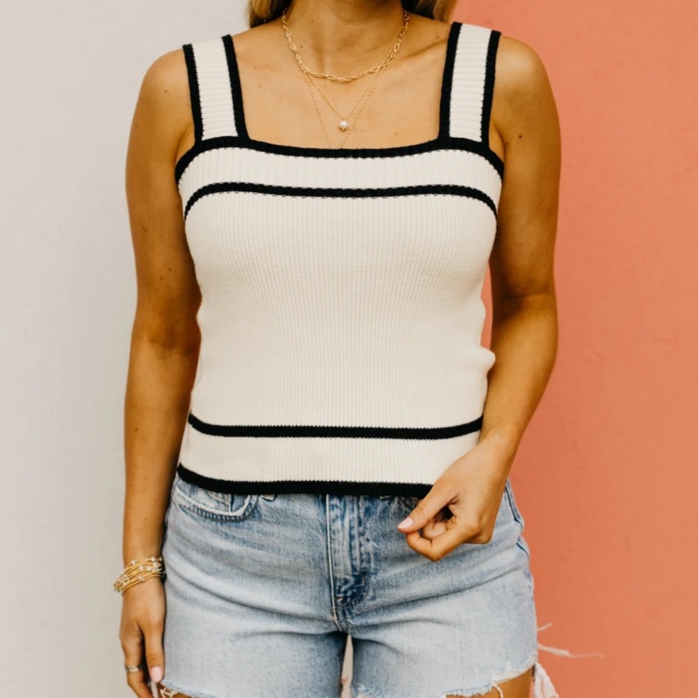 Contrast Tank Top